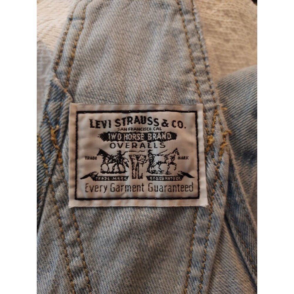 Overalls Slouchy Levi Carpenter Light Wash Jeans Size Large - Picture 7 of 12
